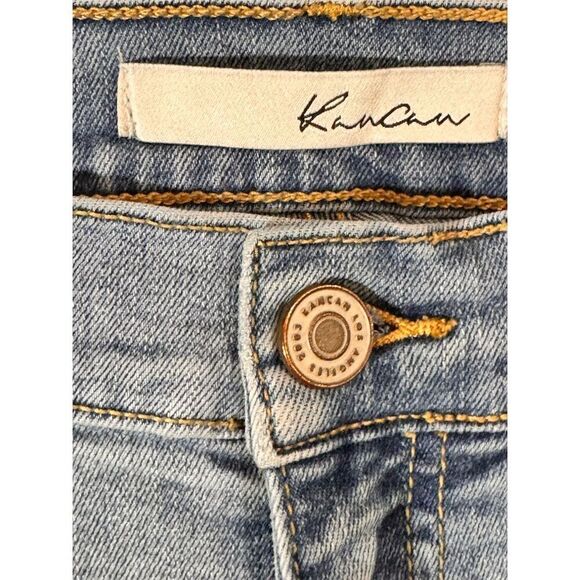 Kancan Los Angeles Women's Distressed Skinny Jeans Blue Size 28 - Picture 2 of 8
